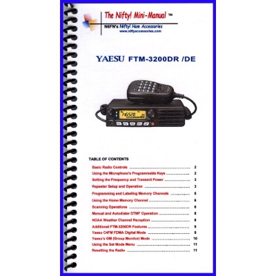 Manuel d'instructions pour Yaesu FTM-3200DR